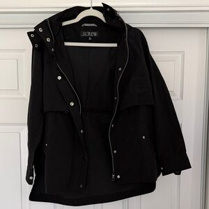 J. Crew Women's Rain Jacket in Black